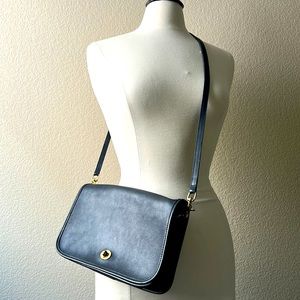 Coach Vintage 1980s Crossbody Bag Coach Navy Timeless